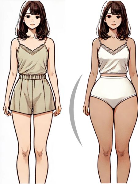 ケツ洋ナシ体型